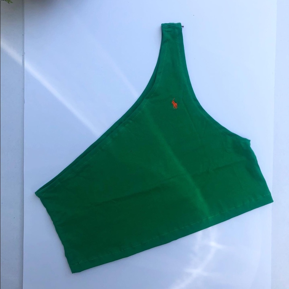 Reworked Polo one shoulder crop